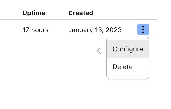 configure
